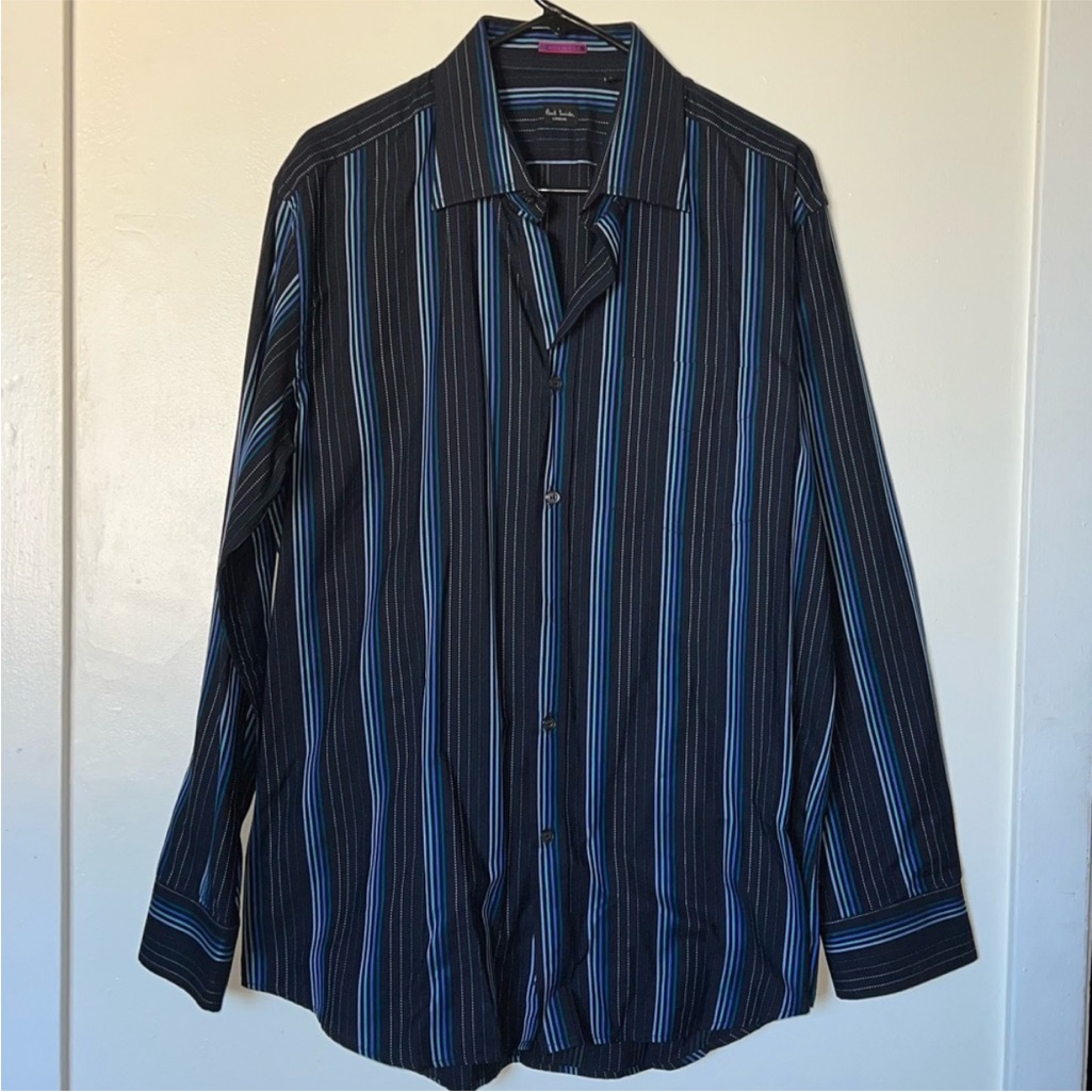 Paul Smith London Mens Striped Dress Shirt